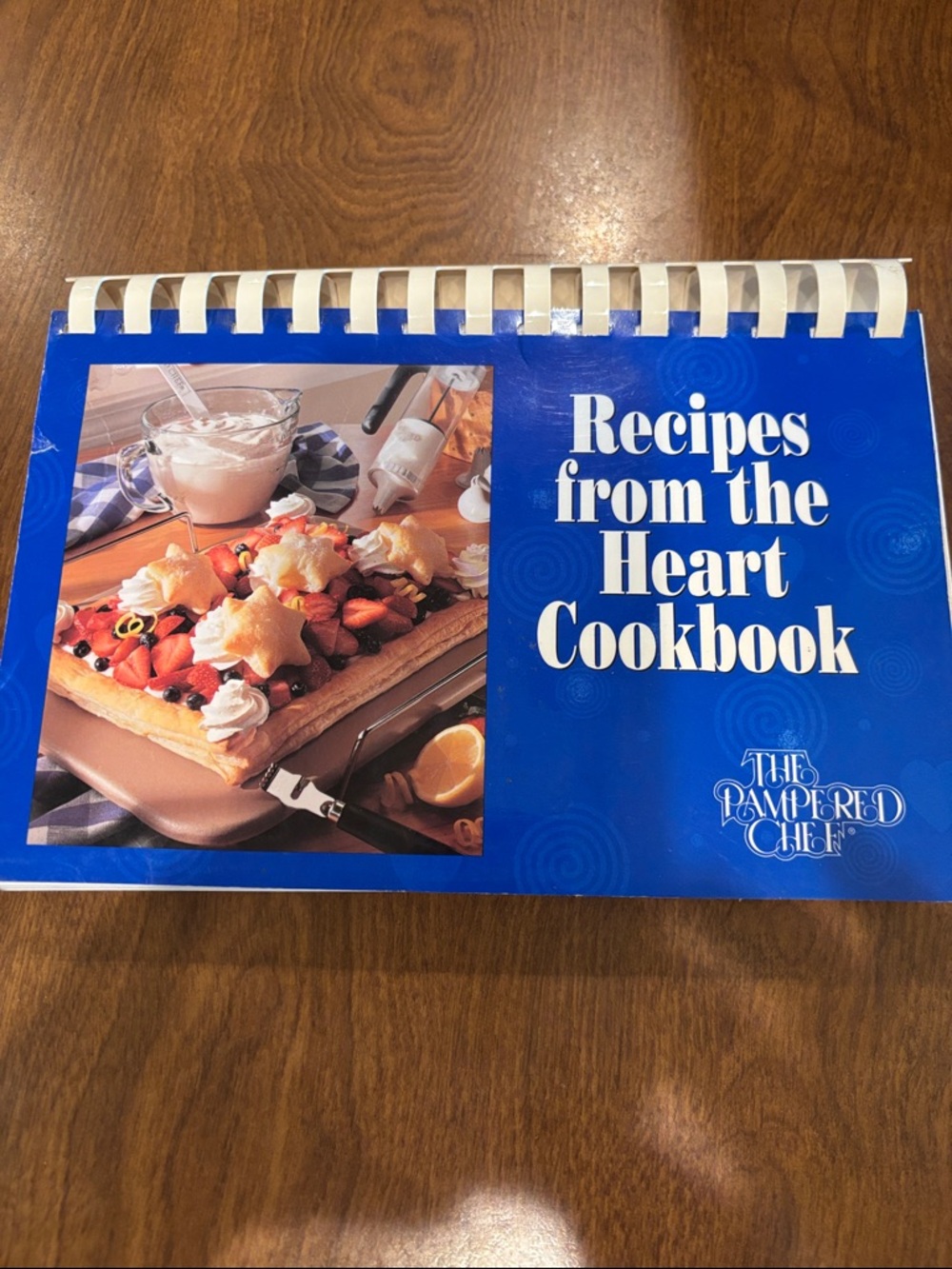 The Pampered Chef Recipes from the Heart Cookbook - Blue Cover